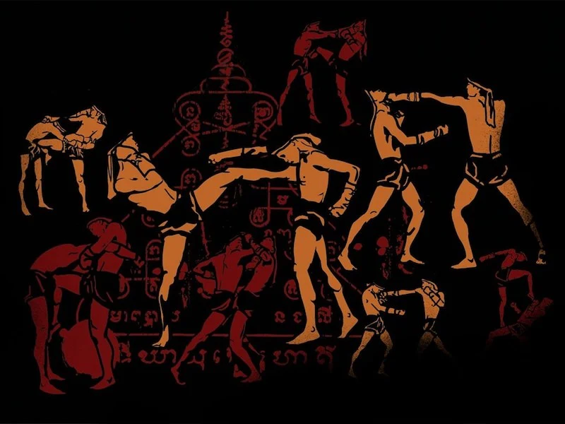 Old Muay Thai Painting