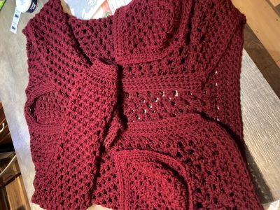Wine Colored cardigan