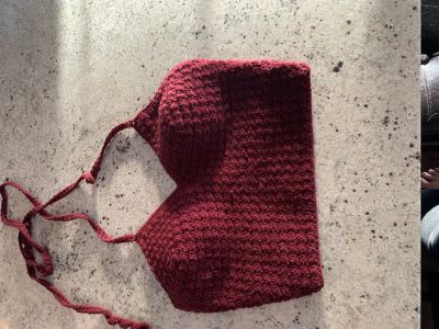 Red corset top