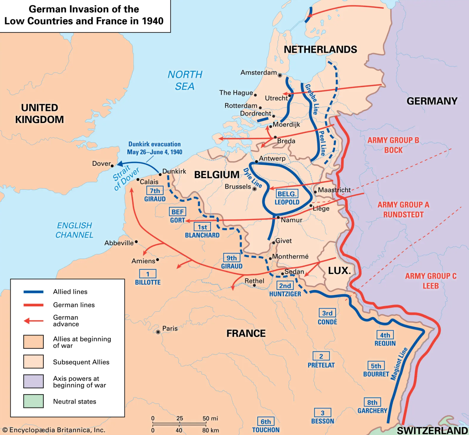 Battle of France statistics