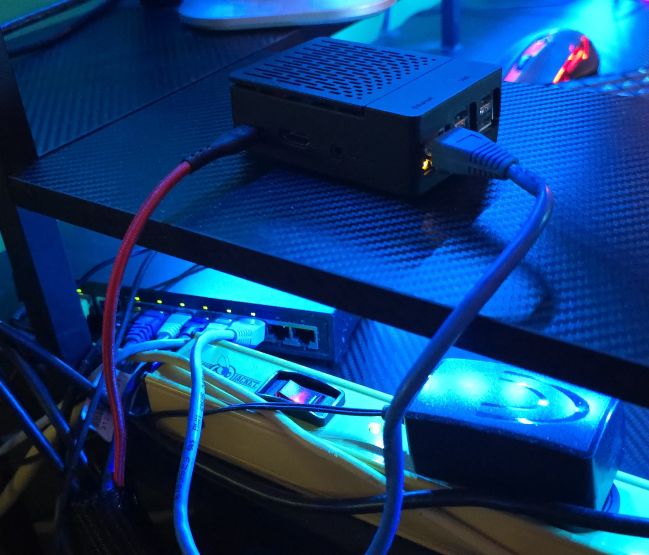 Image of my switch and Raspberry Pi.