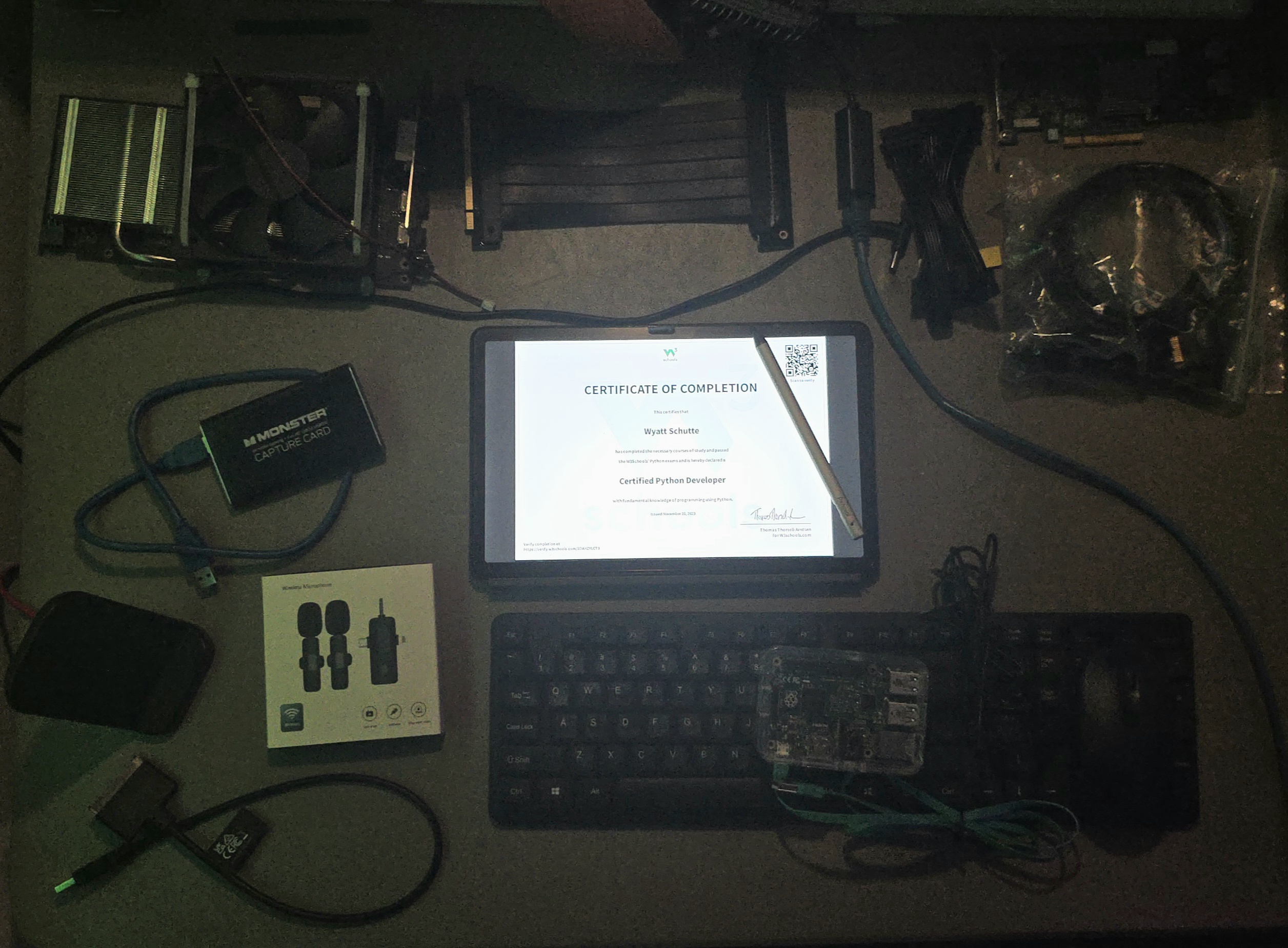 Image of my random components.